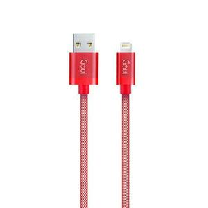 Cablu de date Goui G-LC8PIN-02R, USB - Lightning, 1 m, Rosu imagine