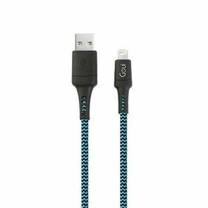 Cablu de date Goui G-LC15-8PINB, USB - Lightning, 1.5 m, Albastru/Negru imagine