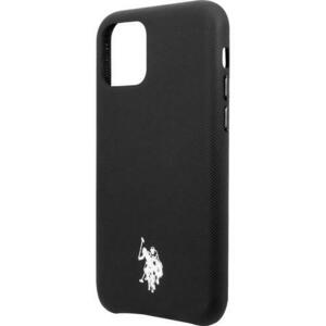 Husa de protectie US Polo Wrapped pentru iPhone 11 Pro, Black imagine