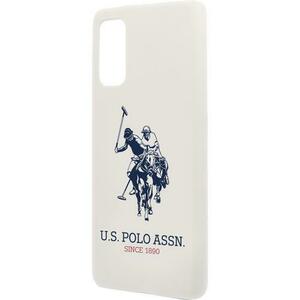 Husa de protectie US Polo Big Horse pentru Samsung Galaxy S20, White imagine