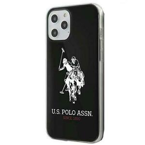 Protectie Spate US Polo USHCP12LTPUHRBK Silicone Big Horse pentru Apple iPhone 12 Pro Max (Negru) imagine