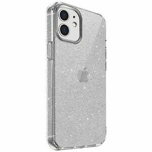 Protectie Spate Uniq LifePro Tinsel Glitter pentru iPhone 12 Mini (Transparent) imagine