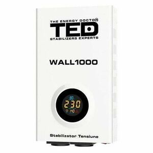 Stabilizator tensiune automat TED Electric WALL 1000VA, 2 x Schuko imagine