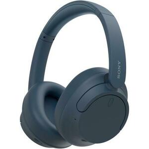 Casti Stereo Sony WH-CH720NL, Noise Cancelling, Wireless, Bluetooth, Microfon, Multipoint connection, Quick Charge, Autonomie 35 ore (Albastru) imagine