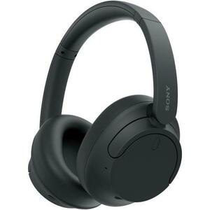Casti Stereo Sony WH-CH720NB, Noise Cancelling, Wireless, Bluetooth, Multipoint connection, Microfon, Quick Charge, Autonomie 35 ore (Negru) imagine