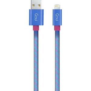 Cablu de date Goui G-8PINFASHIONB, USB, Lightning, 1m (Albastru) imagine