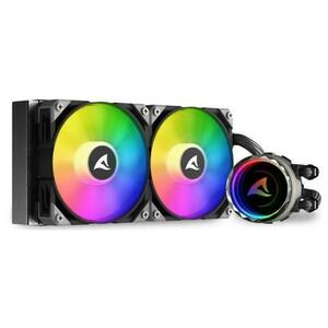Cooler CPU AIO Sharkoon S80 RGB, 2x120 mm imagine