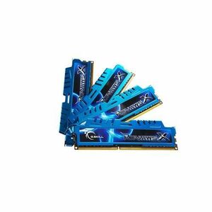 Memorii G.SKILL RipjawsX Blue 32GB (4x8GB) DDR3 1600MHz CL9 Quad Channel Kit imagine
