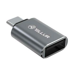 Adaptor Tellur USB-C tata la USB-A mama, 10Gbps, 3A, aluminiu imagine