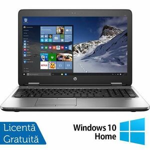 Laptop Refurbished HP ProBook 650 G2, Intel Core i5-6200U 2.30GHz, 8GB DDR4, 256GB SSD, 15.6 Inch HD, Tastatura Numerica + Windows 10 Home imagine