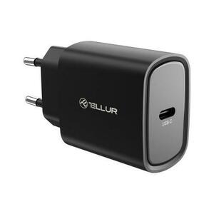 Incarcator retea Tellur TLL151411, 20W, PD, USB-C (Negru) imagine