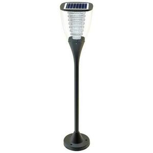 Lampa solara Powerneed ESL-25H LED, 1.6 W, Senzor lumina, 80 cm, IP65 (Negru) imagine