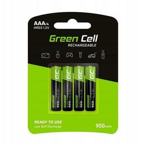 Set baterii, Green Cell, AAA, HR03, 950mAh, 4buc imagine