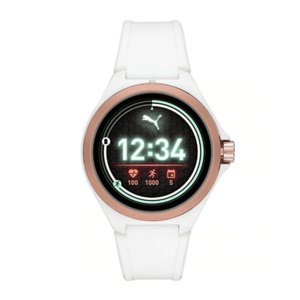 Smartwatch Puma PT9102, Bratara Silicon, GPS, 5 ATM, 48mm, Cristal Mineral (Alb) imagine