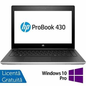 Laptop Refurbished HP ProBook 430 G6, Intel Core i3-8145U 2.10 - 3.90GHz, 8GB DDR4, 256GB SSD, 13.3 Inch Full HD, Webcam + Windows 10 Pro imagine