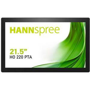 Monitor VA LED Hannspree 21.5inch HO220PTA, Full HD (1920 x 1080), VGA, HDMI, DisplayPort, Boxe, Touchscreen (Negru) imagine