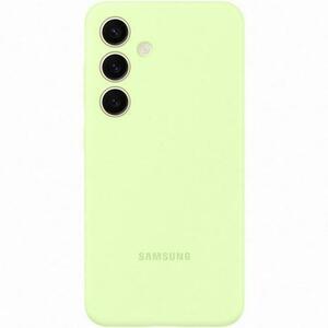 Husa de protectie Samsung Silicone Case pentru Galaxy S24+, LIGHT GREEN imagine