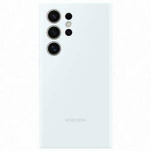Husa de protectie Samsung Silicone Case pentru Galaxy S24 Ultra, WHITE imagine