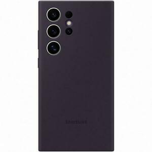 Husa de protectie Samsung Silicone Case pentru Galaxy S24 Ultra, DARK VIOLET imagine
