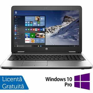 Laptop Refurbished HP ProBook 650 G2, Intel Core i5-6200U 2.30GHz, 8GB DDR4, 256GB SSD, 15.6 Inch HD, Tastatura Numerica + Windows 10 Pro imagine