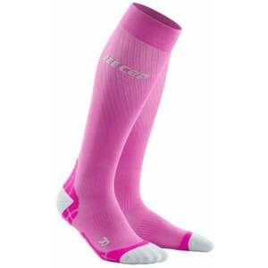 CEP WP207Y Compression Tall Socks Ultralight Pink/Light Grey II Șosete pentru alergre imagine