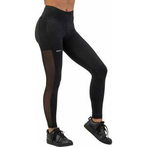Nebbia Black Mesh Design Leggings "Breathe" Black S Fitness pantaloni imagine