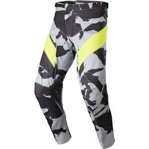 Alpinestars Racer Tactical Pants Gray/Camo/Yellow Fluorescent 30 Motocross pantaloni imagine