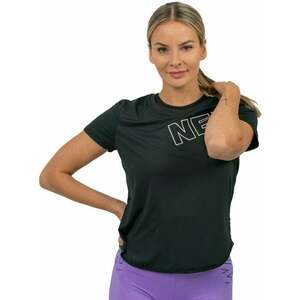 Nebbia FIT Activewear Functional T-shirt with Short Sleeves Black S Tricouri de fitness imagine
