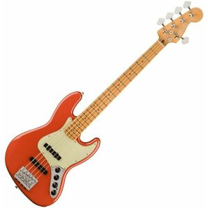 Fender Player Plus Jazz Bass V MN Roșu Fiesta imagine