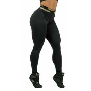 Nebbia Classic High Waist Leggings INTENSE Perform Black/Gold S Fitness pantaloni imagine