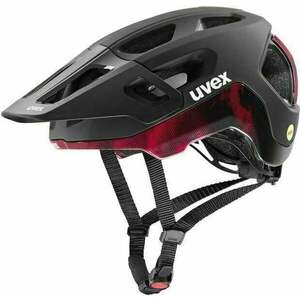 UVEX React Mips Black/Ruby Red Matt 52-56 Cască bicicletă imagine