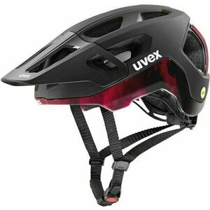 UVEX React Mips Black/Ruby Red Matt 56-59 Cască bicicletă imagine