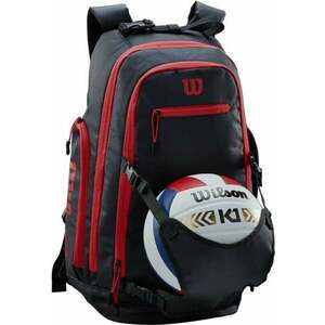 Wilson Indoor Volleyball Backpack Negru/Roșu Rucsac Accesorii pentru jocuri cu mingea imagine
