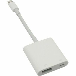 Adaptor pentru camera de la Apple Lightning la USB 3.0, MK0W2ZM/A White imagine