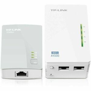 PowerLine TP-Link 300Mbps, Extender Wireless N300, HomePlug AV, 2 porturi 10, 100Mbps, WiFi Clone, contine 1 buc TL-WPA4220 si 1 buc TL-PA4010 imagine