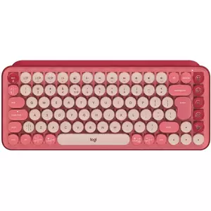 Tastatura mecanica Logitech Pop Keys Heartbreaker, Brown switch, Rosu imagine