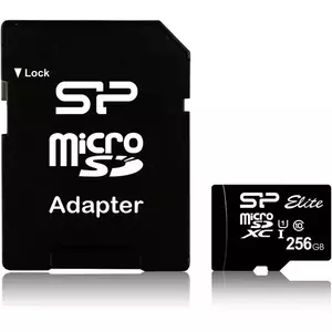 Card de memorie Silicon Power MicroSDHX, 256GB, Elite, UHS-I, adaptor SD imagine