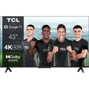 Televizor TCL LED 43P638, 108 cm, Smart Google TV, 4K Ultra HD, Clasa F imagine
