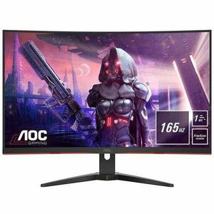 Monitor LED AOC Gaming CQ32G2SE/BK Curbat 31.5 inch 1 ms Negru FreeSync Premium 165 Hz imagine