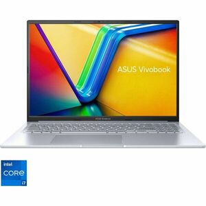 Laptop ASUS VivoBook 16X K3604ZA cu procesor Intel® Core™ i7-1260P pana la 4.70 GHz, 16'', WUXGA, 16GB, 512GB SSD, Intel Iris Xe Graphics, No OS, Cool Silver imagine