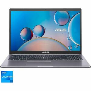 Laptop X515 A516KA cu procesor Intel® Celeron® N4500 pana la 2.80 GHz, 15.6, Full HD, 8GB, 512GB SSD, Intel® UHD Graphics, No OS, Slate Grey imagine