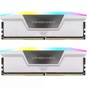Memorie Desktop Corsair Vengeance RGB 32GB(2 x 16GB) DDR5 5600Mhz CL36 White imagine