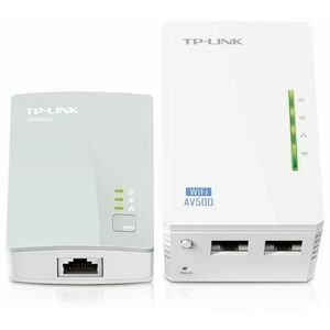 Kit 2 adaptoare Powerline Extender WiFi TP-LINK TL-WPA4220KIT imagine
