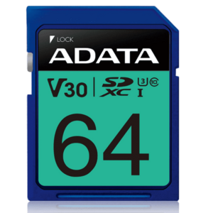 Card de memorie ADATA Premier Pro, 64GB, SDXC, UHS-I, U3, Clasa 10 imagine