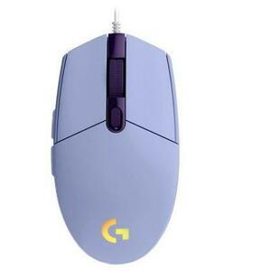 Mouse Gaming Logitech G102 Lightsync, 8000 dpi, iluminare RGB, USB (Mov) imagine