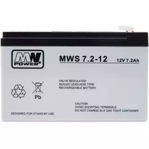 Acumulator AGM MW 7.2-12 12V / 7.2Ah imagine