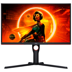 Monitor Gaming VA LED AOC 24.5inch 25G3ZM, Full HD (1920 x 1080), HDMI, DisplayPort, AMD FreeSync, 240 Hz, 0.5 ms (Negru/Rosu) imagine