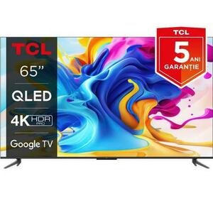 Televizor QLED TCL 165 cm (65inch) 65C645, Ultra HD 4K, Smart TV, WiFi, CI+ imagine