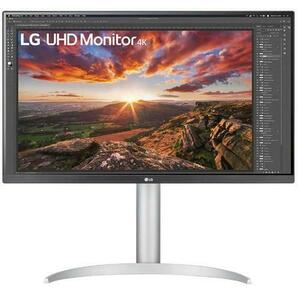 Monitor IPS LED LG 27inch 27UP85NP-W, UHD (3840 x 2160), HDMI, DisplayPort, AMD FreeSync, Nvidia G-Sync, Boxe, Pivot (Alb/Argintiu) imagine
