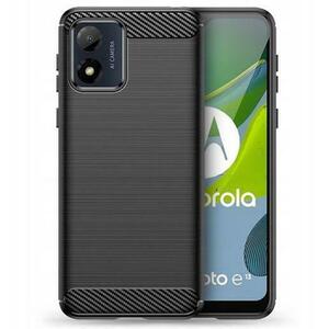 Husa Protectie Spate Tech-Protect Carbon pentru Motorola Moto E13 (Negru) imagine